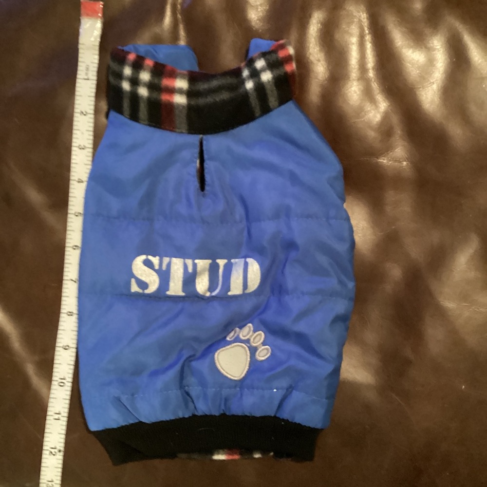 Bundle 2 for $10 - dog reservable stud lined jacket
